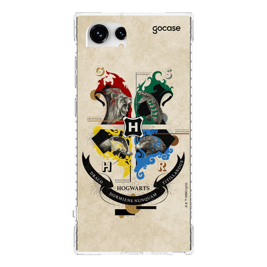 Capinha para celular Harry Potter - Vintage Hogwarts Houses