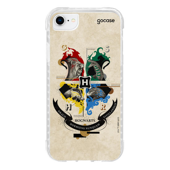 Capinha para celular Harry Potter - Vintage Hogwarts Houses