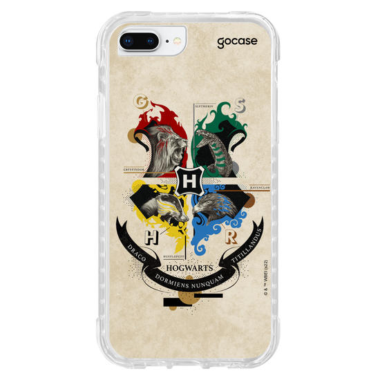 Capinha para celular Harry Potter - Vintage Hogwarts Houses