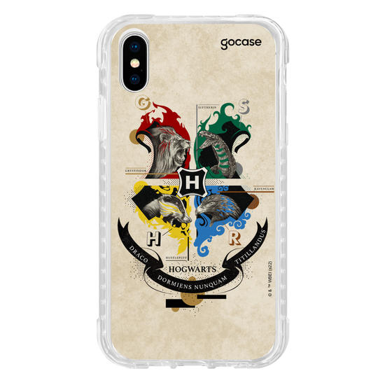 Capinha para celular Harry Potter - Vintage Hogwarts Houses