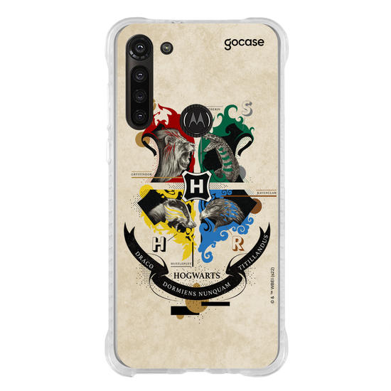 Capinha para celular Harry Potter - Vintage Hogwarts Houses