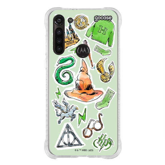 Capinha para celular Harry Potter - Sonserina Watercolor