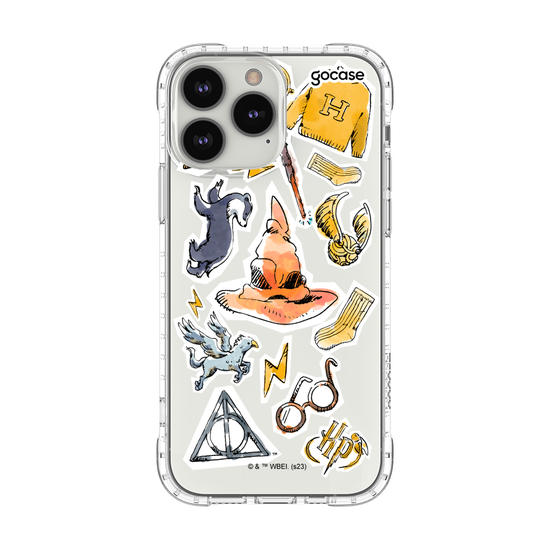 Capinha para celular Harry Potter - Lufa-Lufa Watercolor