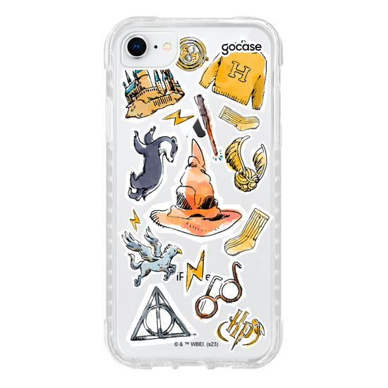 Capinha para celular Harry Potter - Lufa-Lufa Watercolor