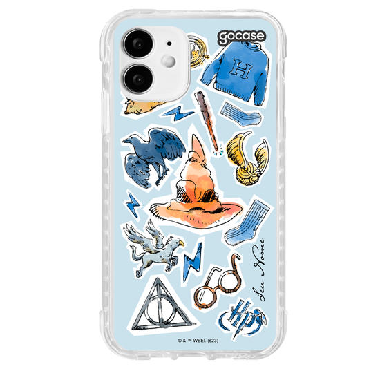 Capinha para celular Harry Potter - Corvinal Watercolor