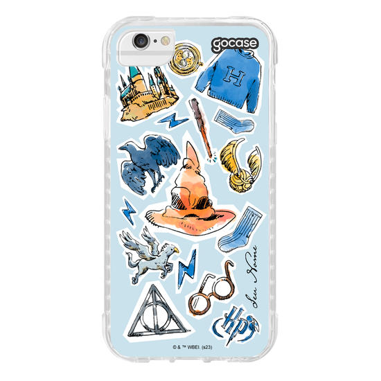 Capinha para celular Harry Potter - Corvinal Watercolor