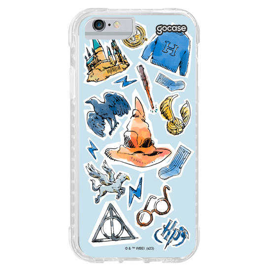 Capinha para celular Harry Potter - Corvinal Watercolor