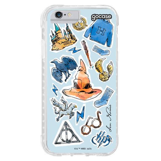 Capinha para celular Harry Potter - Corvinal Watercolor