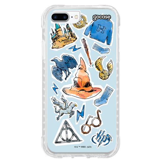 Capinha para celular Harry Potter - Corvinal Watercolor
