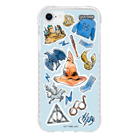 Capinha para celular Harry Potter - Corvinal Watercolor