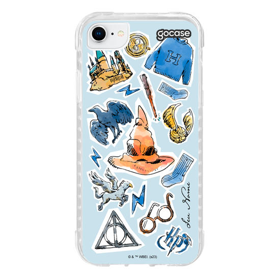 Capinha para celular Harry Potter - Corvinal Watercolor