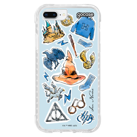 Capinha para celular Harry Potter - Corvinal Watercolor