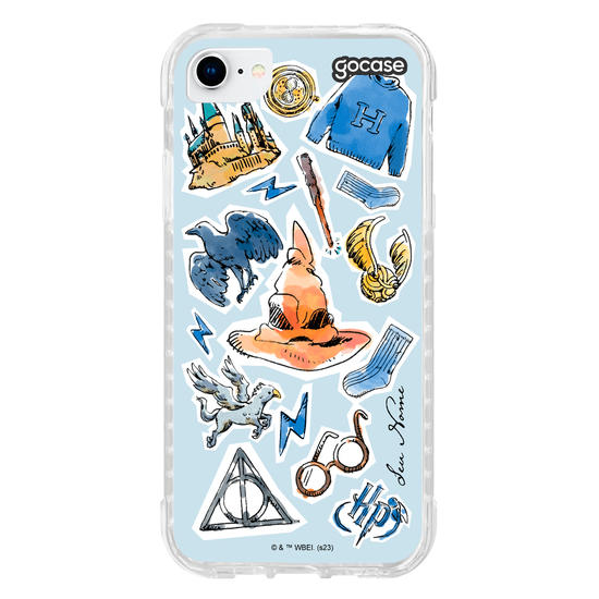 Capinha para celular Harry Potter - Corvinal Watercolor