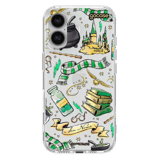 Capinha para celular Harry Potter - Slytherin Color