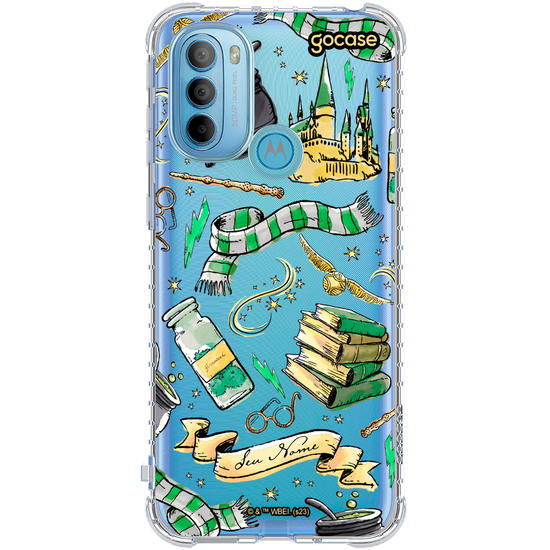 Capinha para celular Harry Potter - Slytherin Color