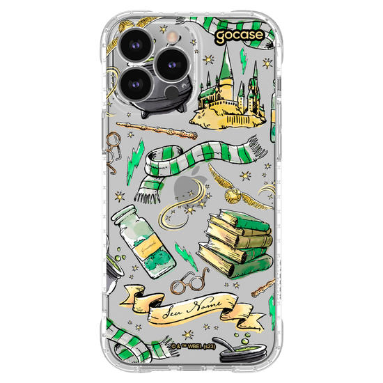 Capinha para celular Harry Potter - Slytherin Color