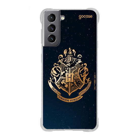 Capinha para celular Harry Potter - Hogwarts Gold