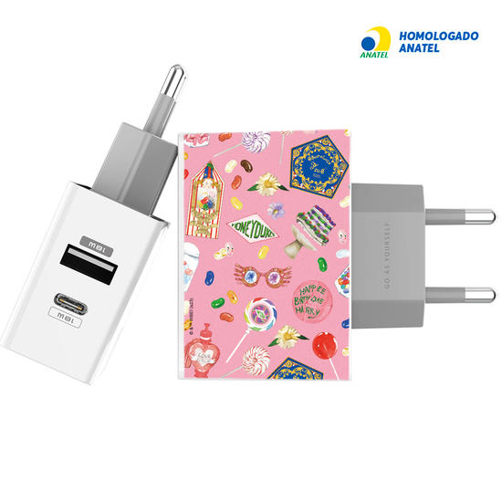 Carregador Turbo Power 18W Gocase - Iphone / Android -Harry Potter - Candy