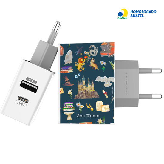 Carregador Turbo Power 18W Gocase - Iphone / Android -Harry Potter - Pattern