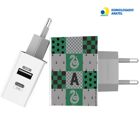 Carregador Turbo Power 18W Gocase - Iphone / Android - Harry Potter - Vichy Sonserina