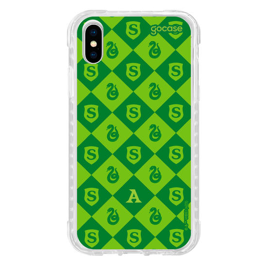 Capinha para celular Harry Potter - Escudo Pattern Sonserina