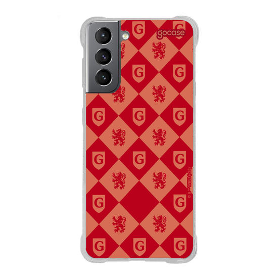 Capinha para celular Harry Potter - Escudo Pattern Grifinória