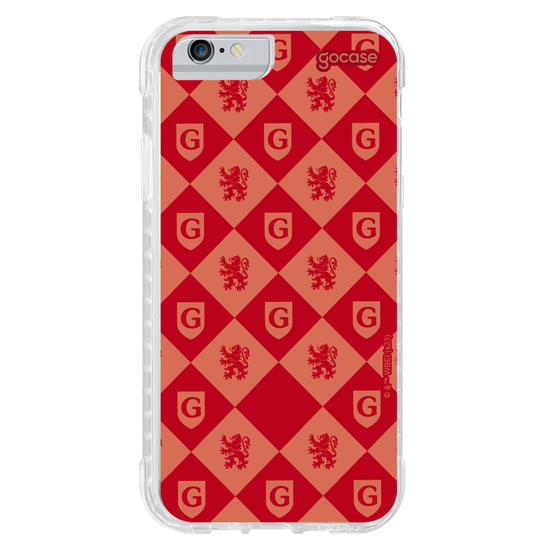 Capinha para celular Harry Potter - Escudo Pattern Grifinória