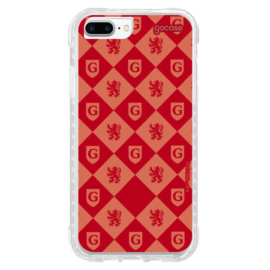 Capinha para celular Harry Potter - Escudo Pattern Grifinória