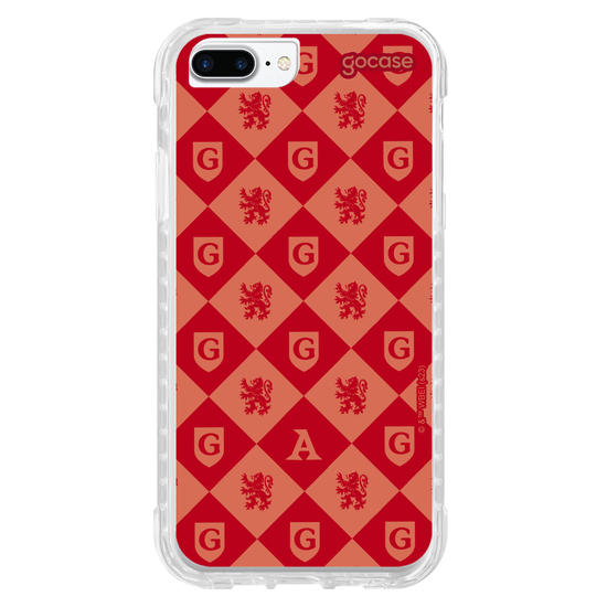 Capinha para celular Harry Potter - Escudo Pattern Grifinória