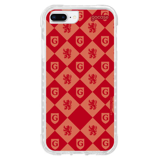 Capinha para celular Harry Potter - Escudo Pattern Grifinória