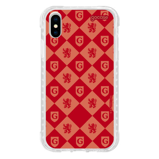 Capinha para celular Harry Potter - Escudo Pattern Grifinória