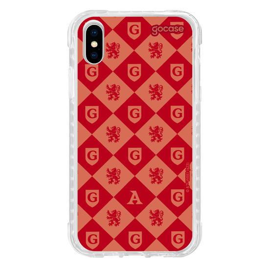Capinha para celular Harry Potter - Escudo Pattern Grifinória