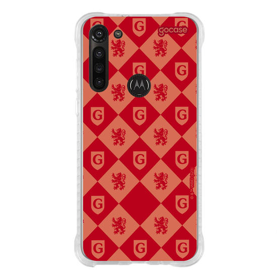 Capinha para celular Harry Potter - Escudo Pattern Grifinória