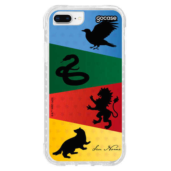 Capinha para celular Harry Potter - Casas de Hogwarts Diagonal