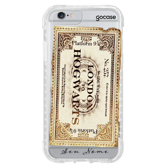 Capinha para celular Harry Potter - Ticket para Hogwarts