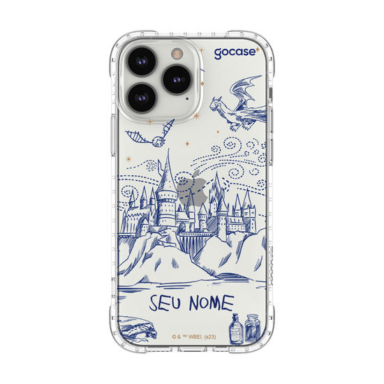 Capinha para celular Harry Potter - Hogwarts Sketch