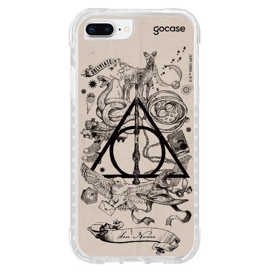 Capinha para celular Harry Potter - Relíquias e Elementos