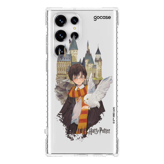 Capinha para celular  Harry Potter - Harry e Edwirgens em Hogwarts