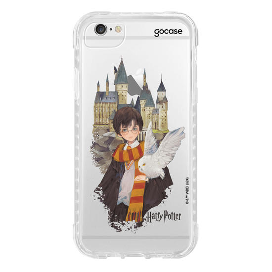 Capinha para celular  Harry Potter - Harry e Edwirgens em Hogwarts