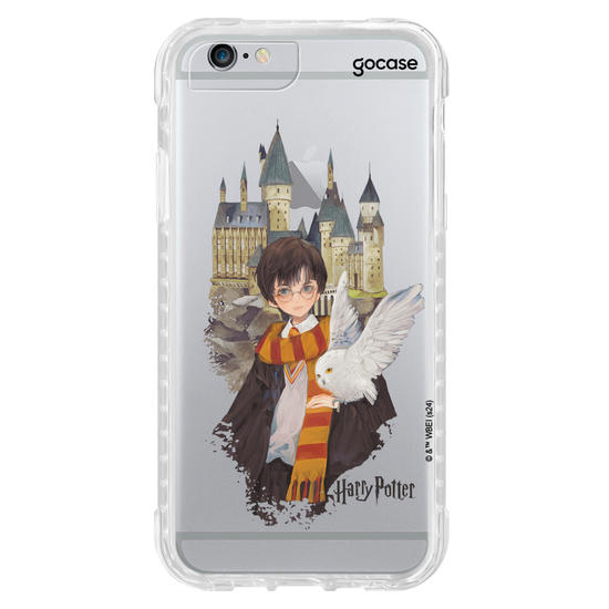 Capinha para celular  Harry Potter - Harry e Edwirgens em Hogwarts