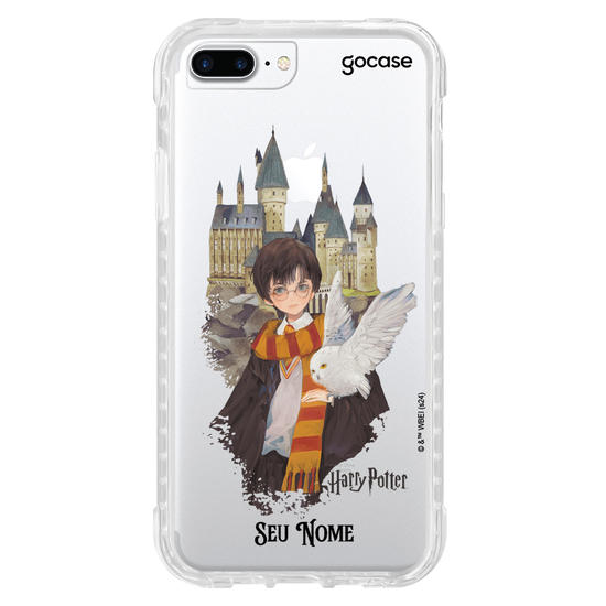 Capinha para celular  Harry Potter - Harry e Edwirgens em Hogwarts