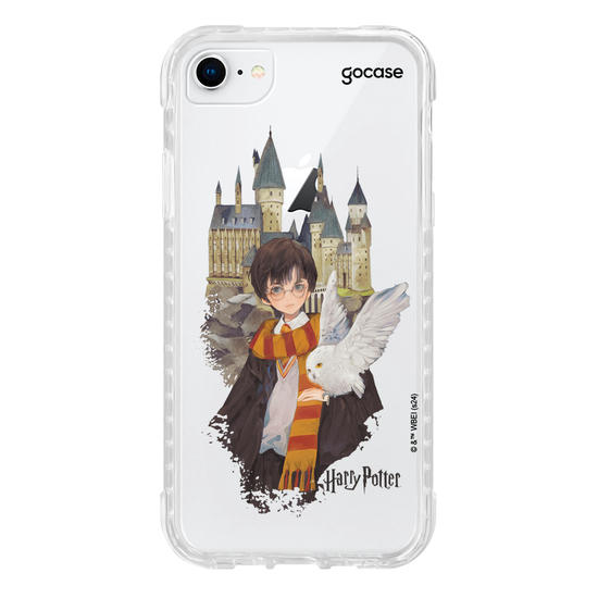 Capinha para celular  Harry Potter - Harry e Edwirgens em Hogwarts