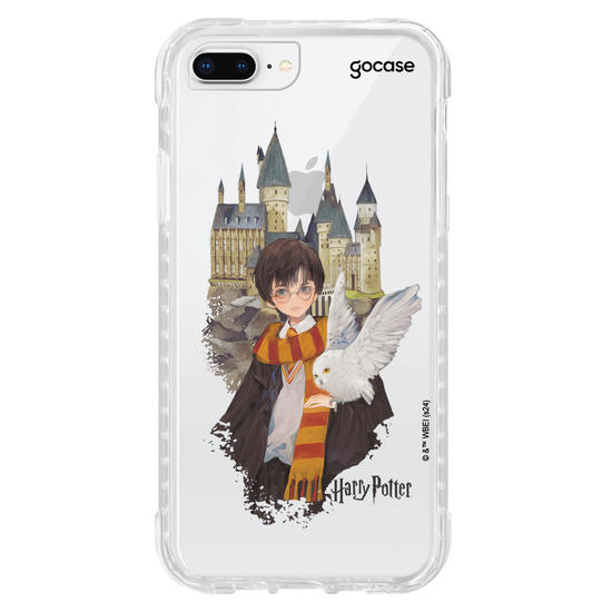 Capinha para celular  Harry Potter - Harry e Edwirgens em Hogwarts