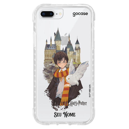 Capinha para celular  Harry Potter - Harry e Edwirgens em Hogwarts