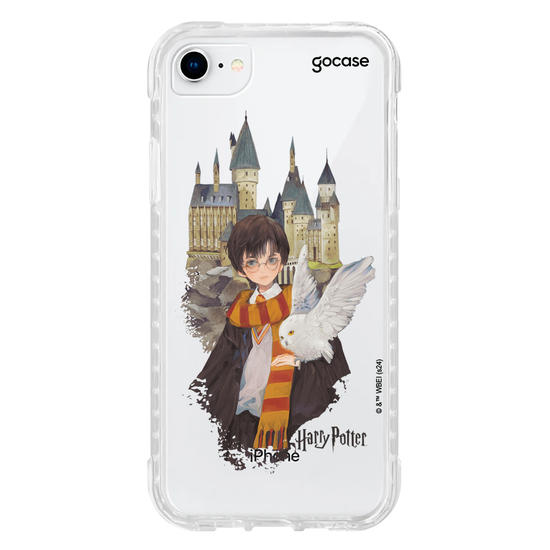 Capinha para celular  Harry Potter - Harry e Edwirgens em Hogwarts
