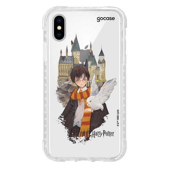 Capinha para celular  Harry Potter - Harry e Edwirgens em Hogwarts