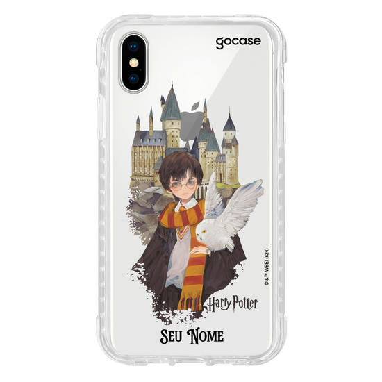Capinha para celular  Harry Potter - Harry e Edwirgens em Hogwarts
