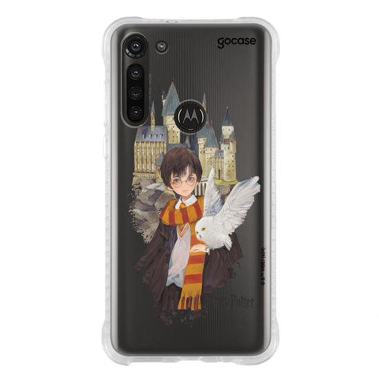 Capinha para celular  Harry Potter - Harry e Edwirgens em Hogwarts