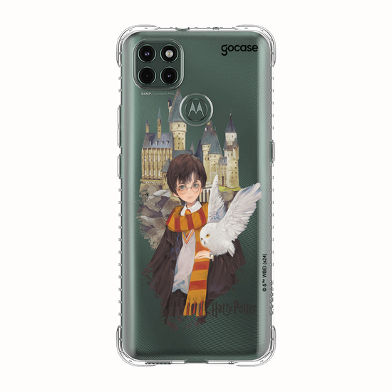 Capinha para celular  Harry Potter - Harry e Edwirgens em Hogwarts