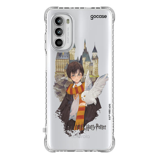 Capinha para celular  Harry Potter - Harry e Edwirgens em Hogwarts